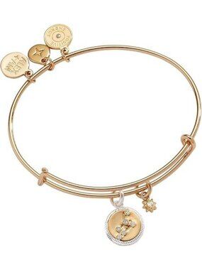 Leo Gold Zodiac Charm Bangle Bracelet